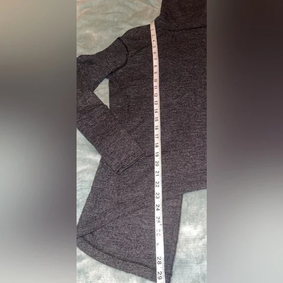 Free People We The Free Split-Back Turtleneck Pullover Top XS Dark Gray - Picture 6 of 8